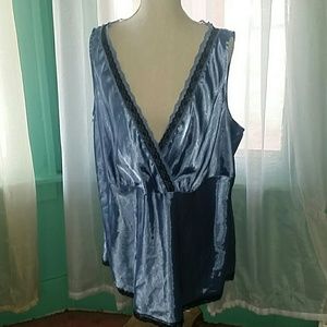 Lane Bryant Blue slik cami
